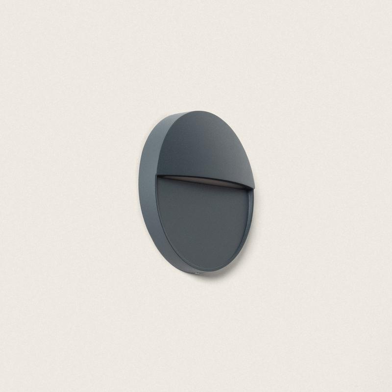 Applique Murale Extérieure LED 3W CCT Sélectionnable en Saillie Ronde Jade