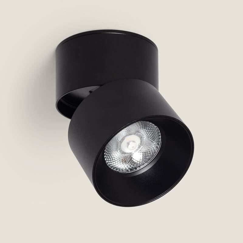 Applique LED Aluminium Ronde New Onuba 15W Noire