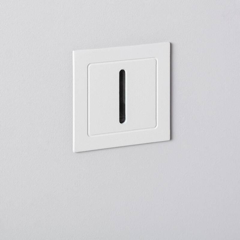 Balise LED Extérieure 3W Encastrable au Mur Wabi Linéaire  Blanche