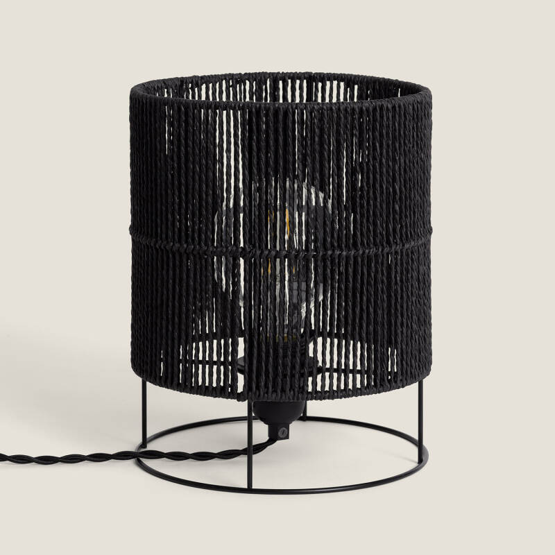 Lampe à Poser Papier Tressé Khalo