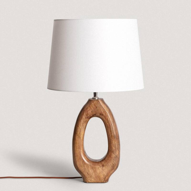 Lampe à Poser en bois Darshan ILUZZIA