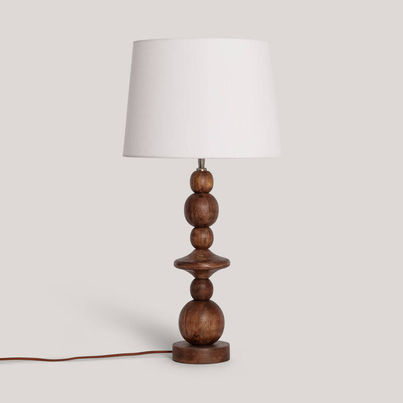 Lampe à Poser Bois Tanish ILUZZIA