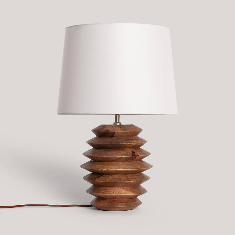 Lampe à Poser Bois Vihaan ILUZZIA
