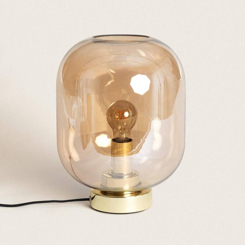 Lampe à Poser Métal et Verre Nélida