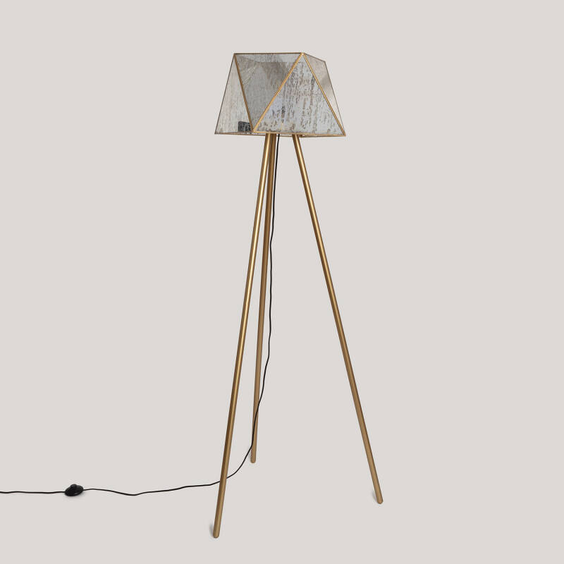 Lampadaire Métal et Verre Mattina