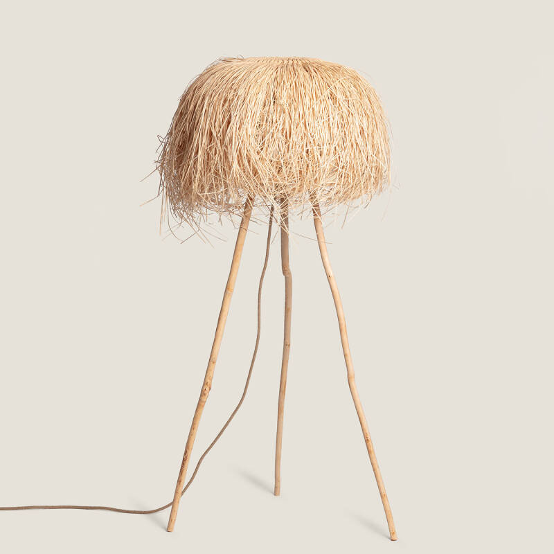 lampadaire en rotin Lasje