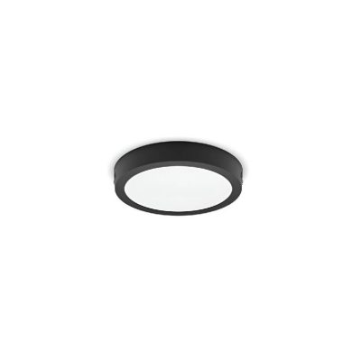 Plafonnier LED PHILIPS Rond Noir Magneos 12W