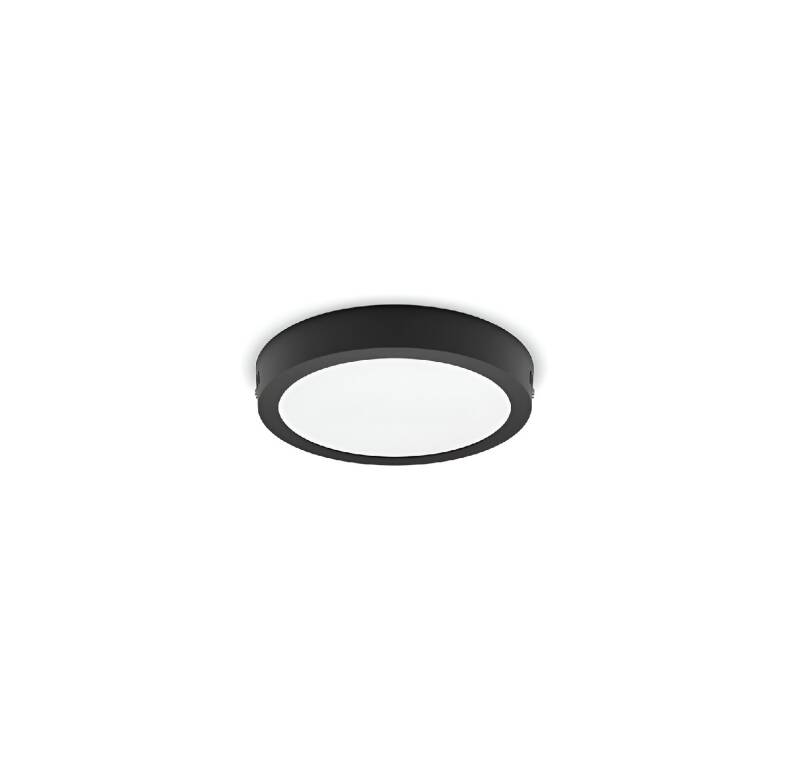 Plafonnier LED PHILIPS Rond Noir Magneos 12W
